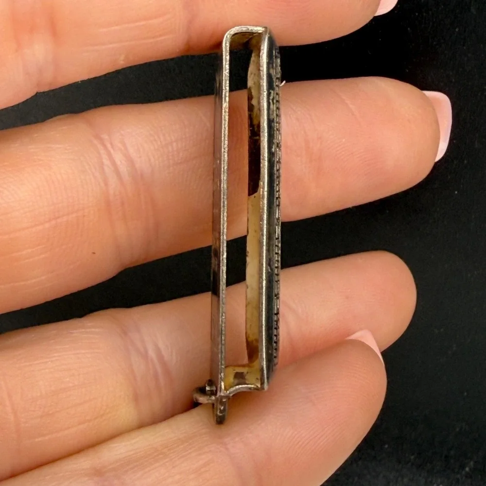 Vintage Hickok Beltogram Watch Chain Fob Silver Tone